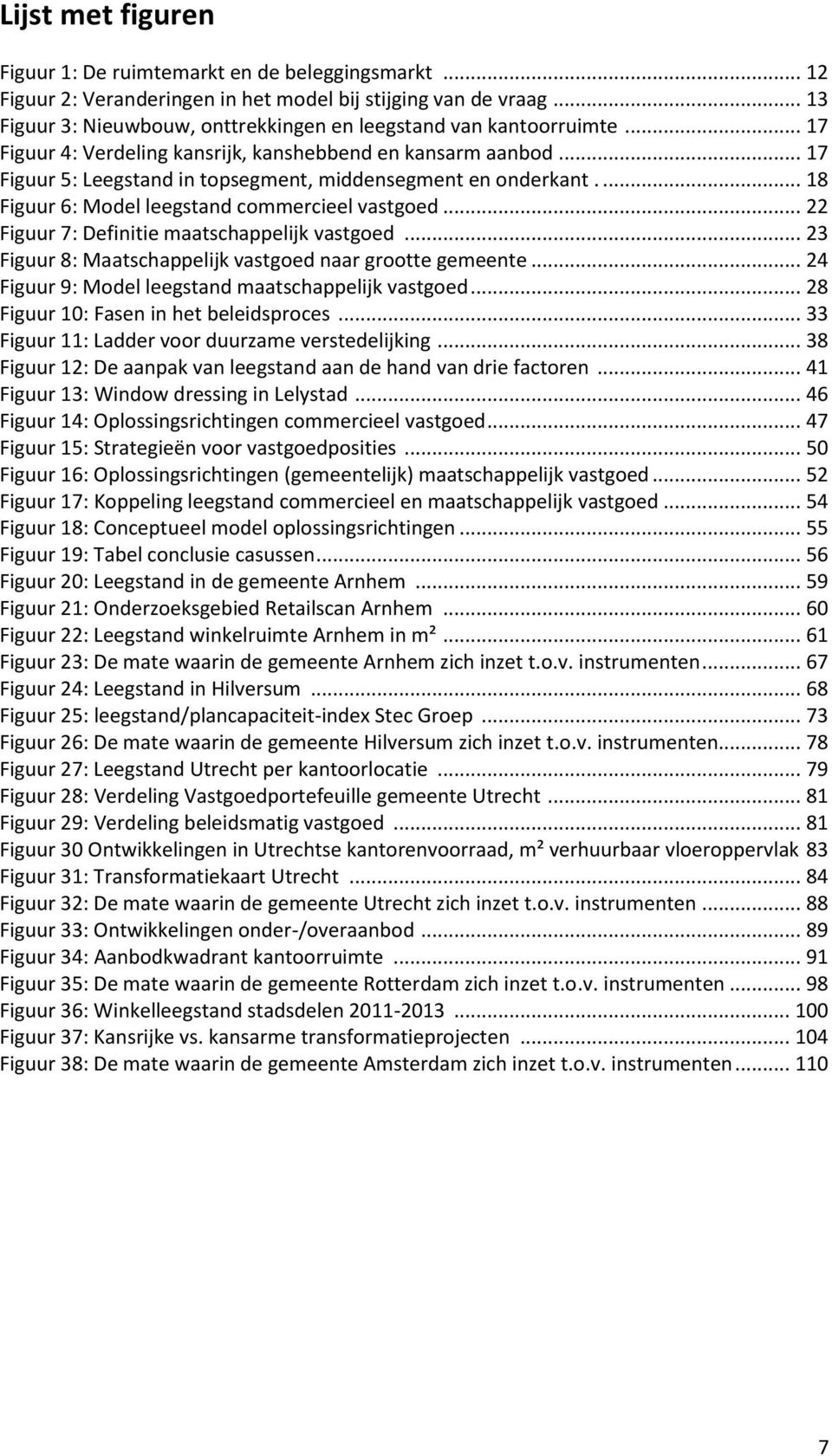 .. 17 Figuur 5: Leegstand in topsegment, middensegment en onderkant.... 18 Figuur 6: Model leegstand commercieel vastgoed... 22 Figuur 7: Definitie maatschappelijk vastgoed.