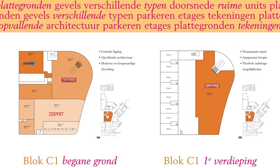 oderne en hoogwaardige Transparante opzet angename hoogte lexibele indelings- afwerking mogelijkheden inkel 21 224 m² inkel 16 1008 m²