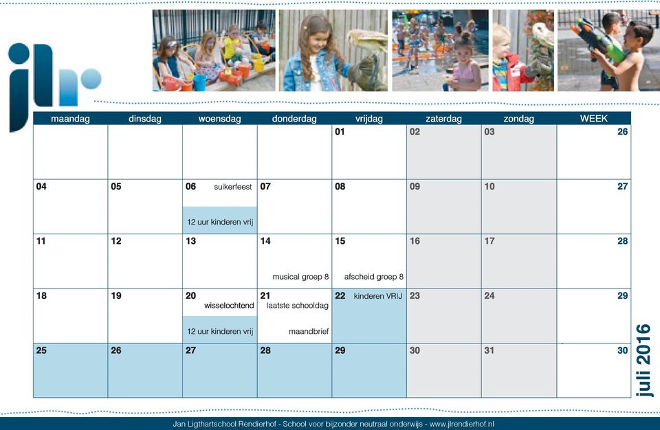 groep 8 18 19 20 wisselochtend 21 laatste schooldag 22