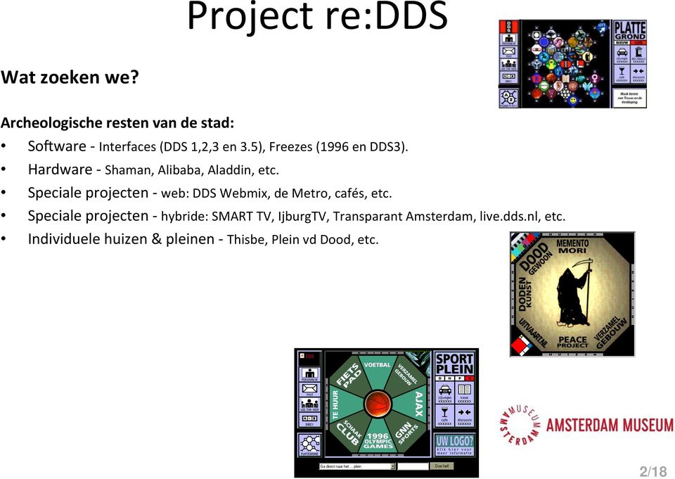 5), Freezes (1996 en DDS3). Hardware - Shaman, Alibaba, Aladdin, etc.