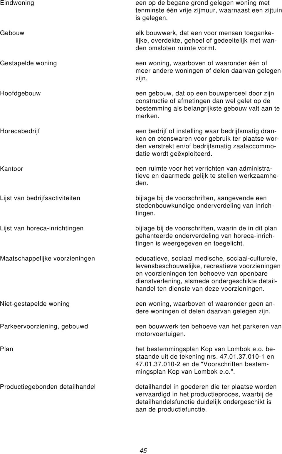 elk bouwwerk, dat een voor mensen toegankelijke, overdekte, geheel of gedeeltelijk met wanden omsloten ruimte vormt.