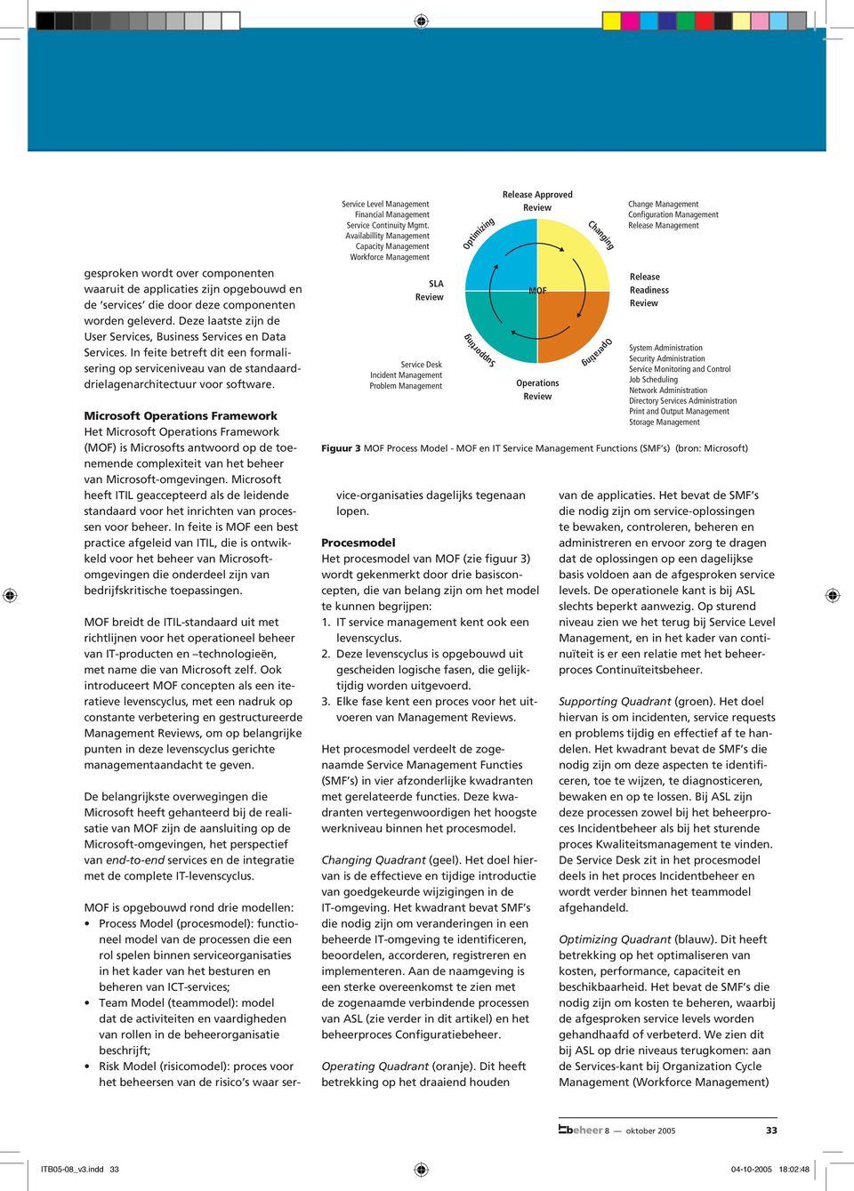 Microsoft Operations Framework Het Microsoft Operations Framework () is Microsofts antwoord op de toenemende complexiteit van het beheer van Microsoft-omgevingen.