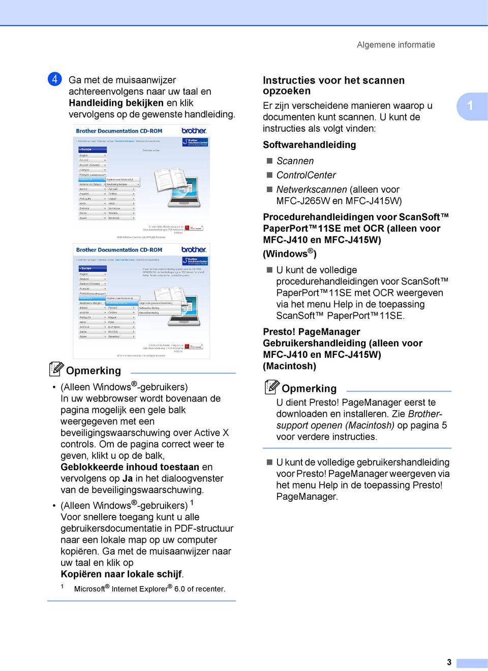 Om de pagina correct weer te geven, klikt u op de balk, Geblokkeerde inhoud toestaan en vervolgens op Ja in het dialoogvenster van de beveiligingswaarschuwing.