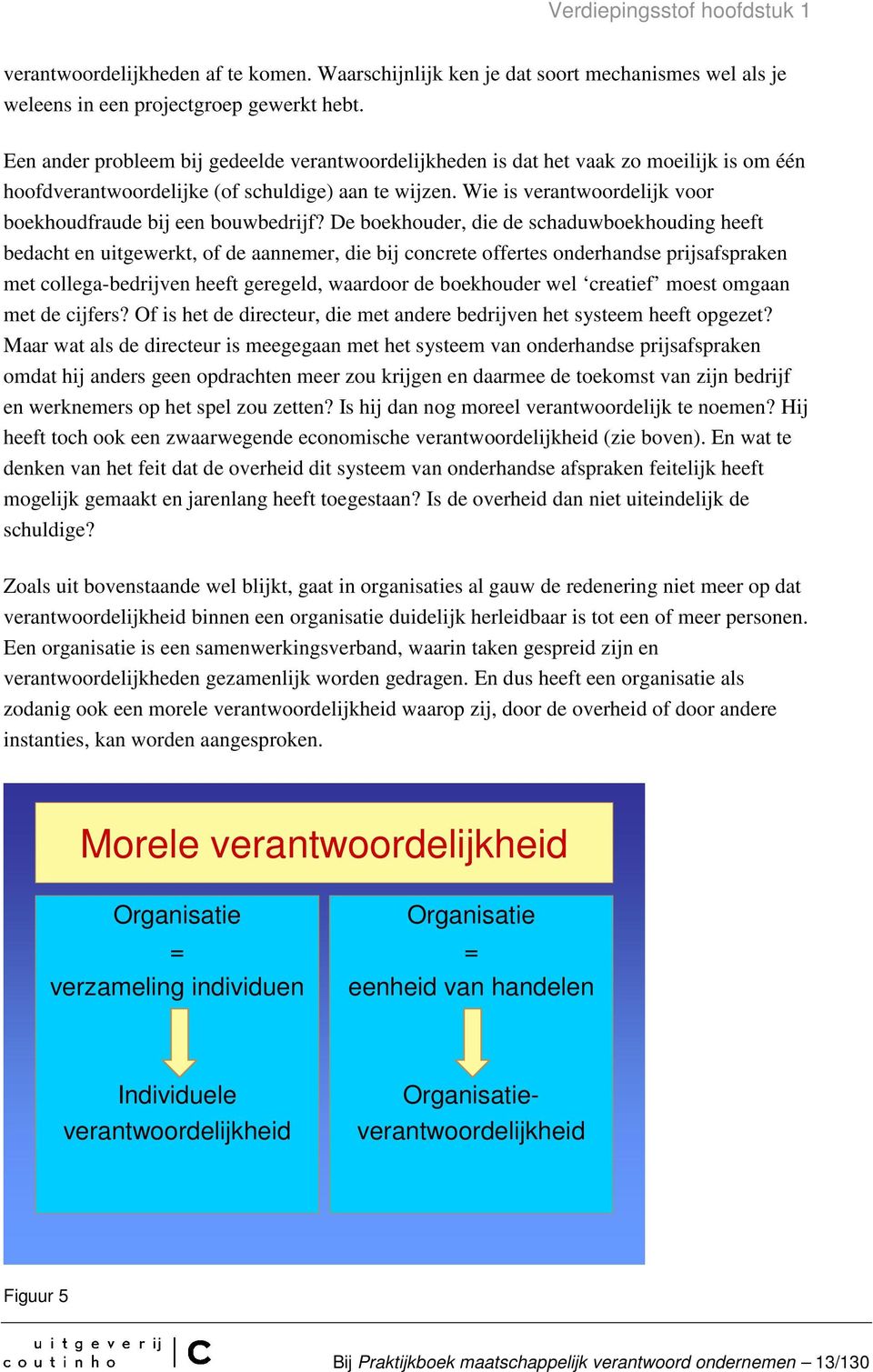 Wie is verantwoordelijk voor boekhoudfraude bij een bouwbedrijf?