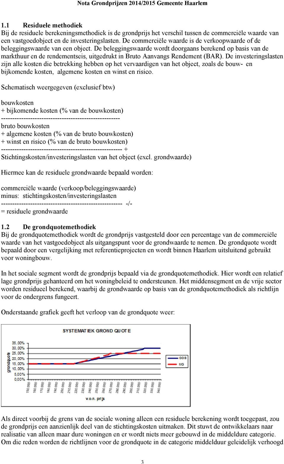 De beleggingswaarde wordt doorgaans berekend op basis van de markthuur en de rendementseis, uitgedrukt in Bruto Aanvangs Rendement (BAR).