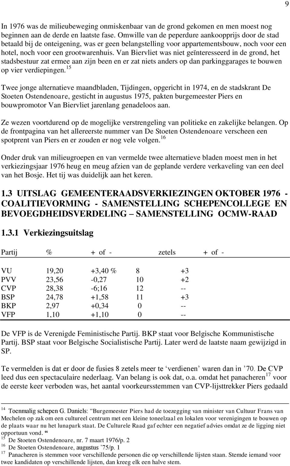 Van Biervliet was niet geïnteresseerd in de grond, het stadsbestuur zat ermee aan zijn been en er zat niets anders op dan parkinggarages te bouwen op vier verdiepingen.