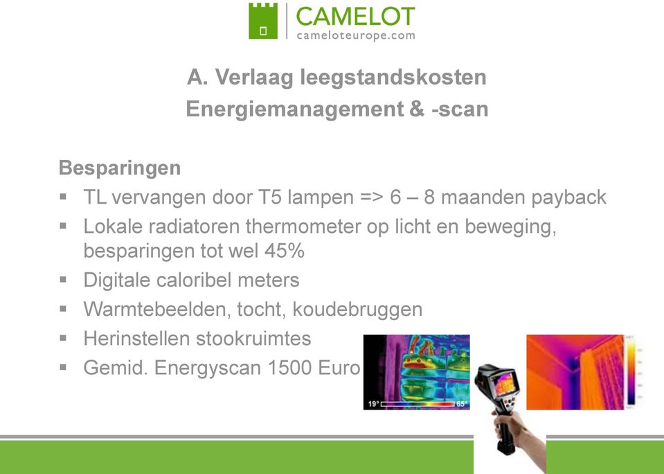 thermometer op licht en beweging, besparingen tot wel 45% Digitale caloribel