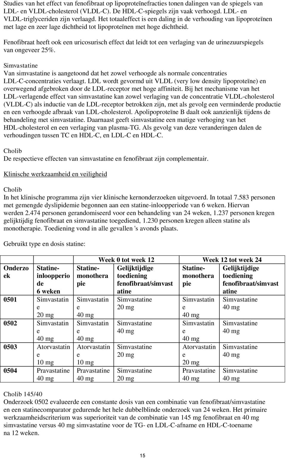 Fenofibraat heeft ook een uricosurisch effect dat leidt tot een verlaging van de urinezuurspiegels van ongeveer 25%.