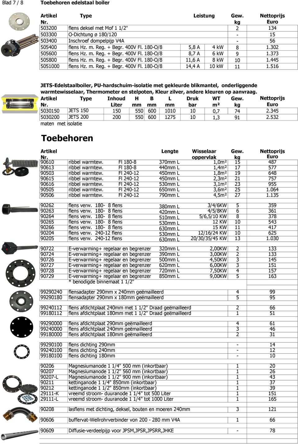 373 505800 flens Hz. m. Reg. + Begr. 400V Fl. 180-O/8 11,6 A 8 kw 10 1.445 5051000 flens Hz. m. Reg. + Begr. 400V Fl. 180-O/8 14,4 A 10 kw 11 1.