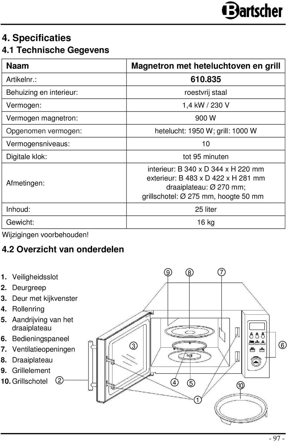 Afmetingen: Inhud: Gewicht: Wijzigingen vrbehuden!