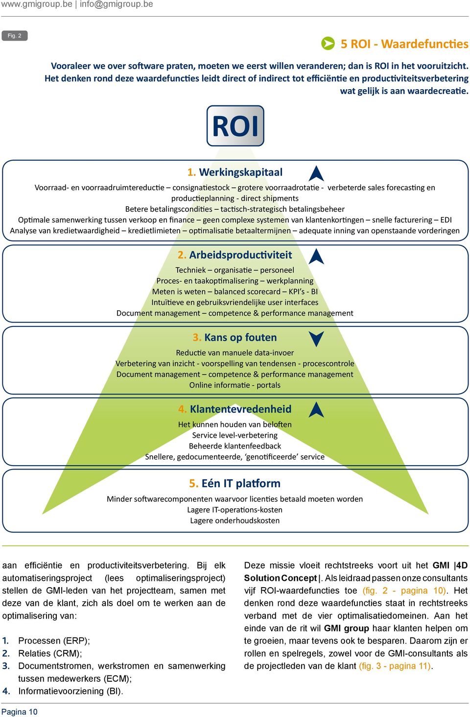 Werkingskapitaal Voorraad- en voorraadruimtereductie consignatiestock grotere voorraadrotatie - verbeterde sales forecasting en productieplanning - direct shipments Betere betalingscondities