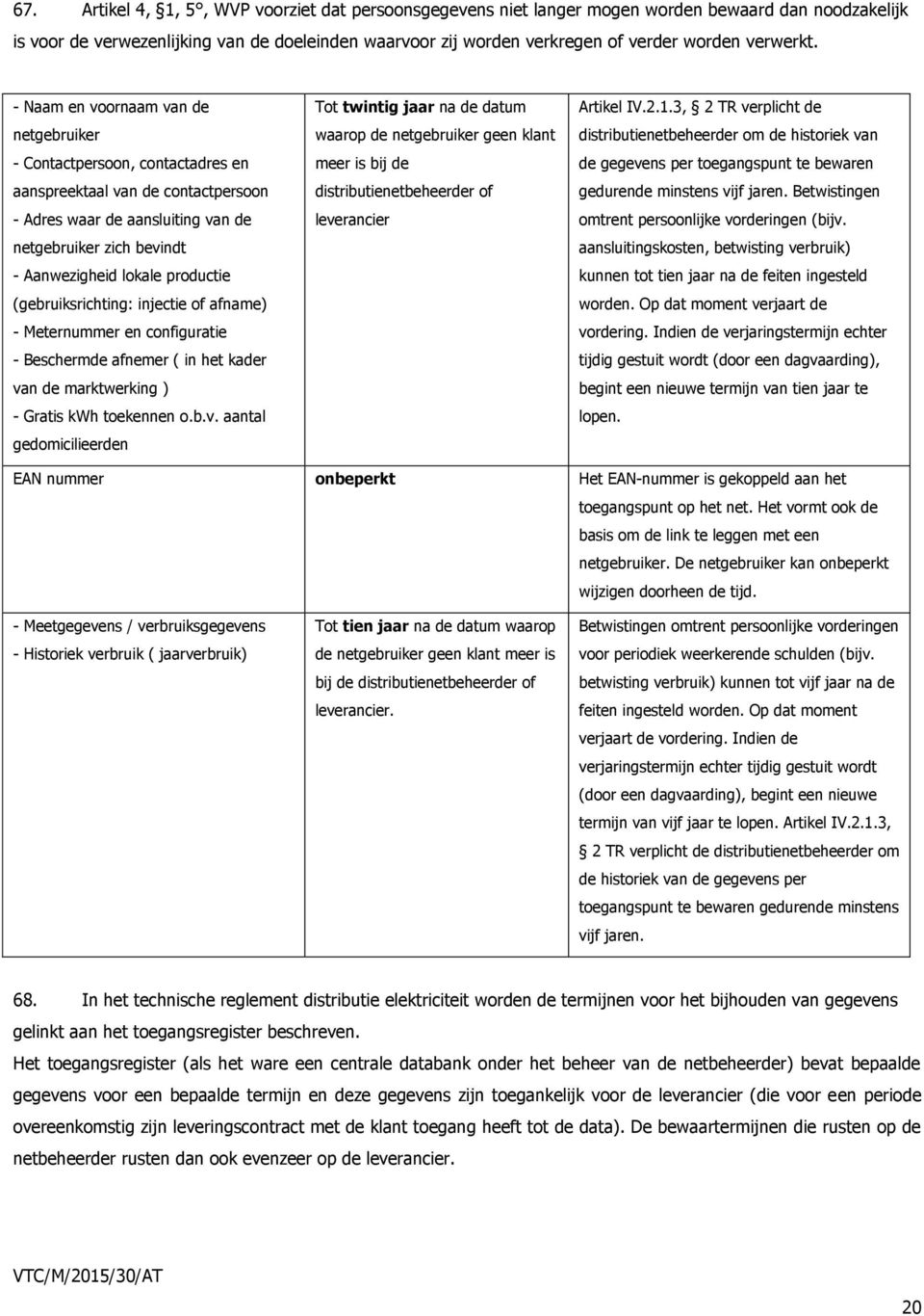 - Naam en voornaam van de netgebruiker - Contactpersoon, contactadres en aanspreektaal van de contactpersoon - Adres waar de aansluiting van de netgebruiker zich bevindt - Aanwezigheid lokale