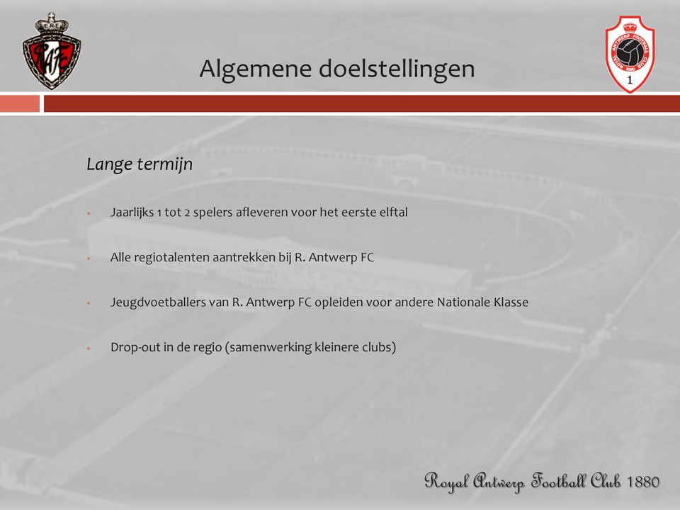 R. Antwerp FC Jeugdvoetballers van R.