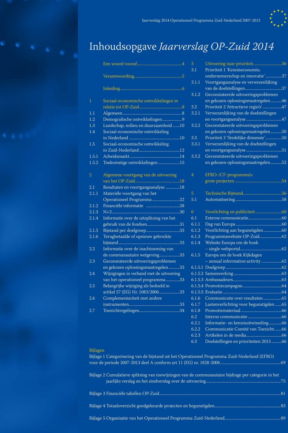 4 Sociaal-economische ontwikkeling 1 Sociaal-economische in Nederland...10 ontwikkelingen 1.5 in Sociaal-economische relatie tot OP-Zuid...8 ontwikkeling 1.1 Algemeen...8 in Zuid-Nederland...12 1.2 1.5.1 Demografische Arbeidsmarkt.