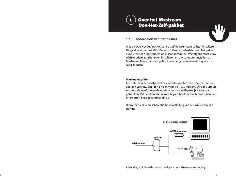 Maak hiervoor gebruik van de gebruiksaanwijzing van uw ADSL-modem.