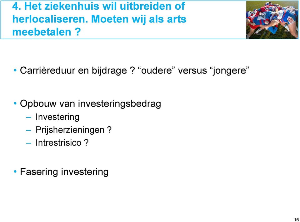 oudere versus jongere Opbouw van investeringsbedrag