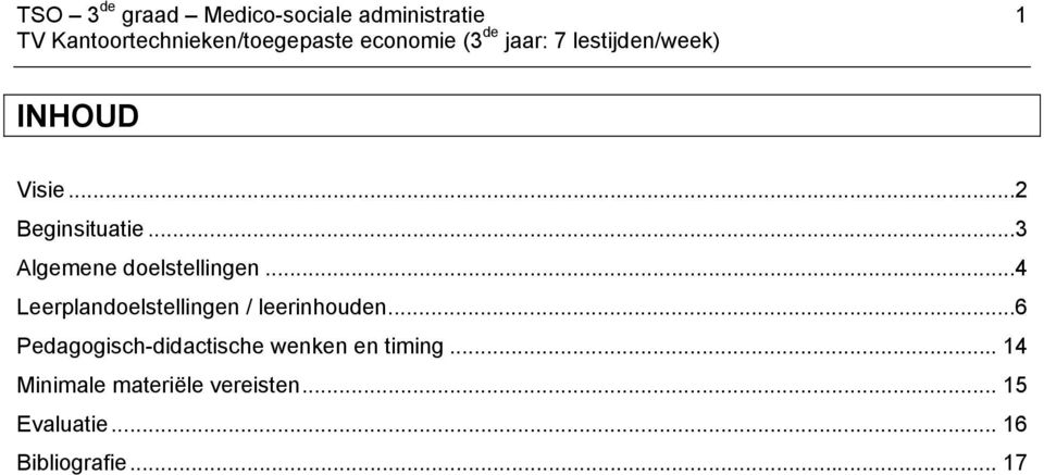 ..4 Leerplandoelstellingen / leerinhouden.