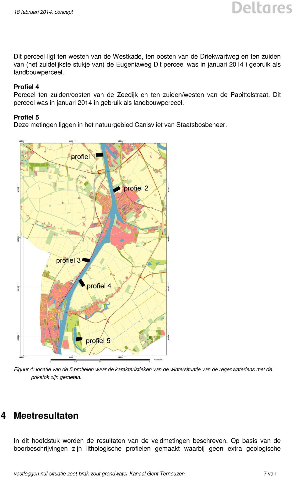 Profiel 5 Deze metingen liggen in het natuurgebied Canisvliet van Staatsbosbeheer.