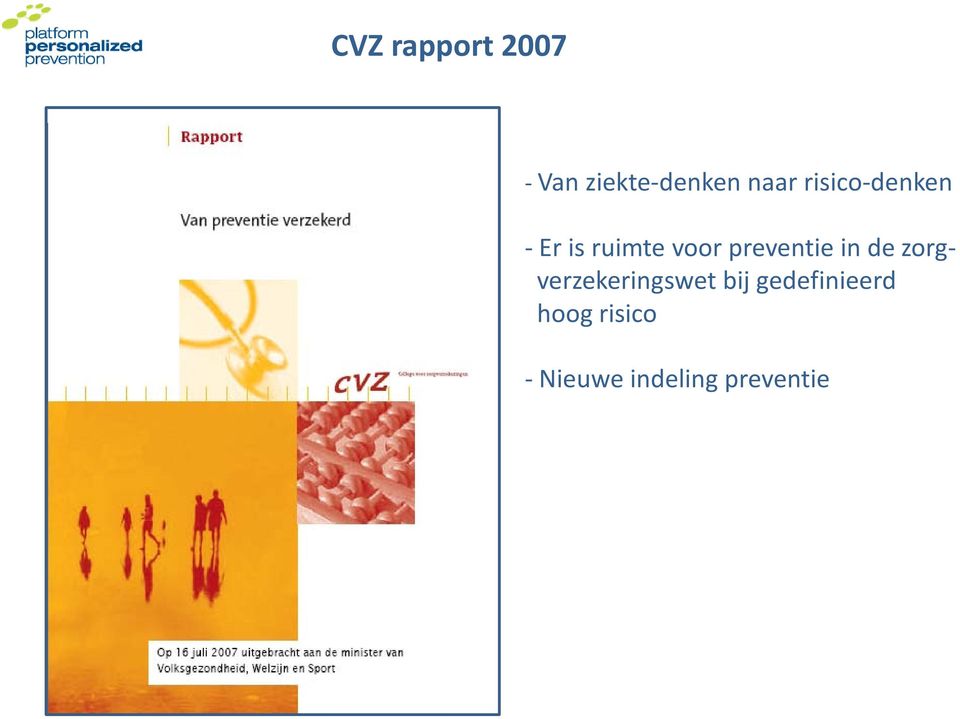 preventie in de zorgverzekeringswet bij