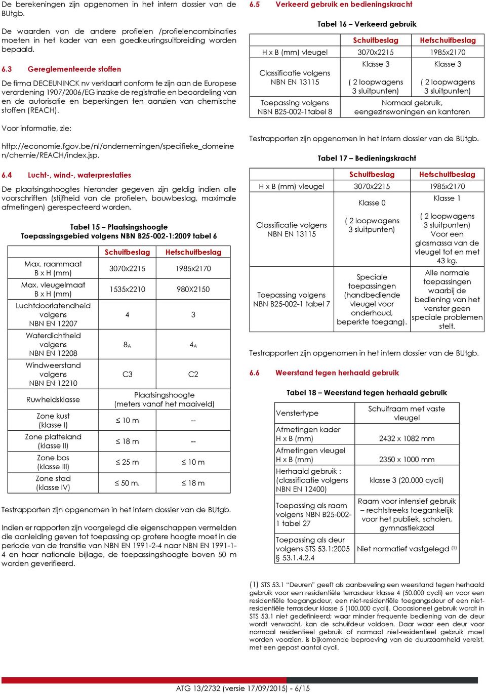 aanzien van chemische stoffen (REACH). Voor informatie, zie: http://economie.fgov.be/nl/ondernemingen/specifieke_domeine n/chemie/reach/index.jsp. 6.