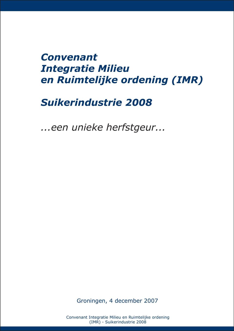 Suikerindustrie 2008.