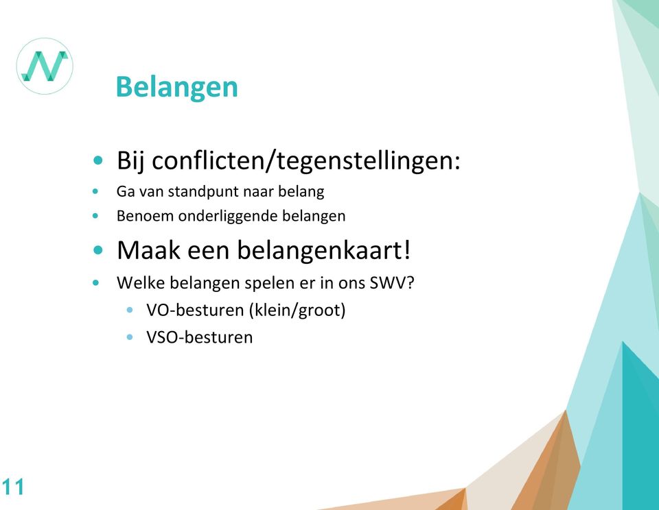 belangen Maak een belangenkaart!