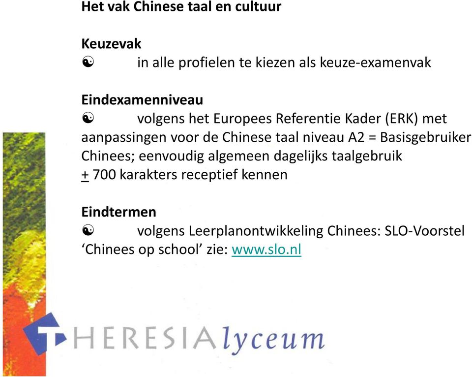 Basisgebruiker Chinees; eenvoudig algemeen dagelijks taalgebruik + 700 karakters receptief