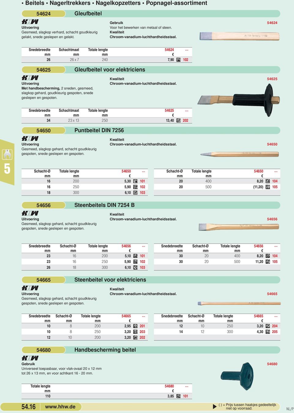 Gleufeitel voor elektriciens 462 Snedereedte Schachtmaat Totale lengte 62 3 23 x 13 20 3,0 202 460 Gesmeed, slagkop gehard, schacht goudkleurig gespoten, snede geslepen en gespoten.