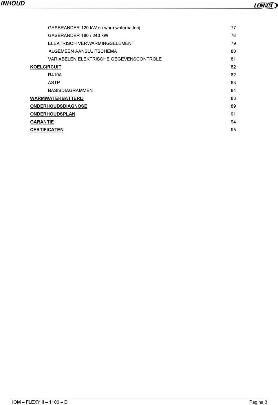 GEGEVENSCONTROLE 81 KOELCIRCUIT 82 R410A 82 ASTP 83 BASISDIAGRAMMEN 84