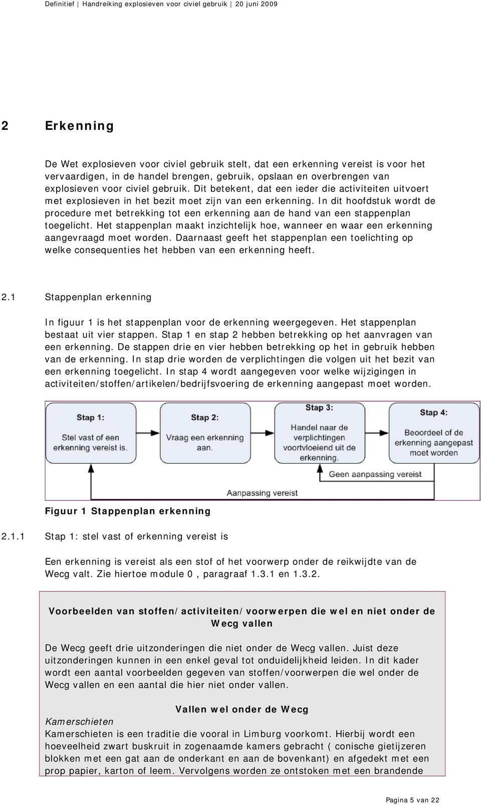 In dit hoofdstuk wordt de procedure met betrekking tot een erkenning aan de hand van een stappenplan toegelicht.