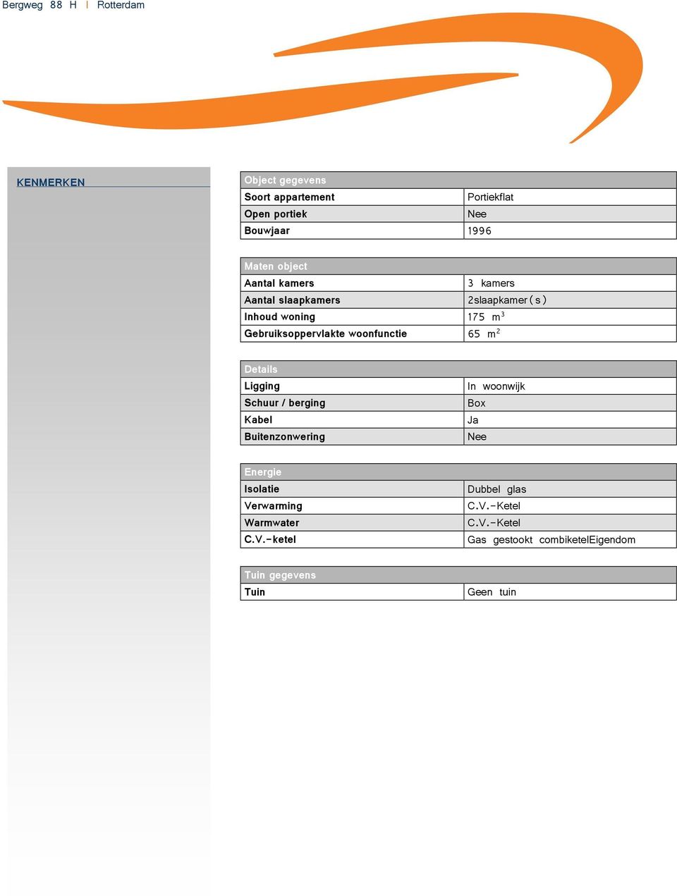 2 Details Ligging Schuur / berging Kabel Buitenzonwering In woonwijk Box Ja Nee Energie Isolatie Verwarming