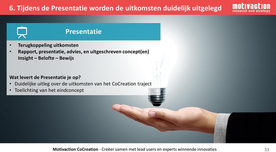 levert de Presentatie je op?