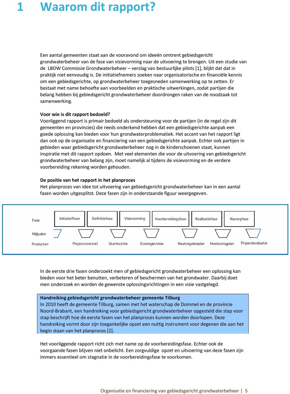 De initiatiefnemers zoeken naar organisatorische en financiële kennis om een gebiedsgerichte, op grondwaterbeheer toegesneden samenwerking op te zetten.