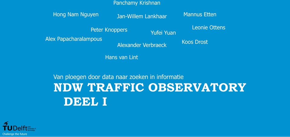 Koos Drost Hans van Lint Van ploegen door data naar zoeken in informatie