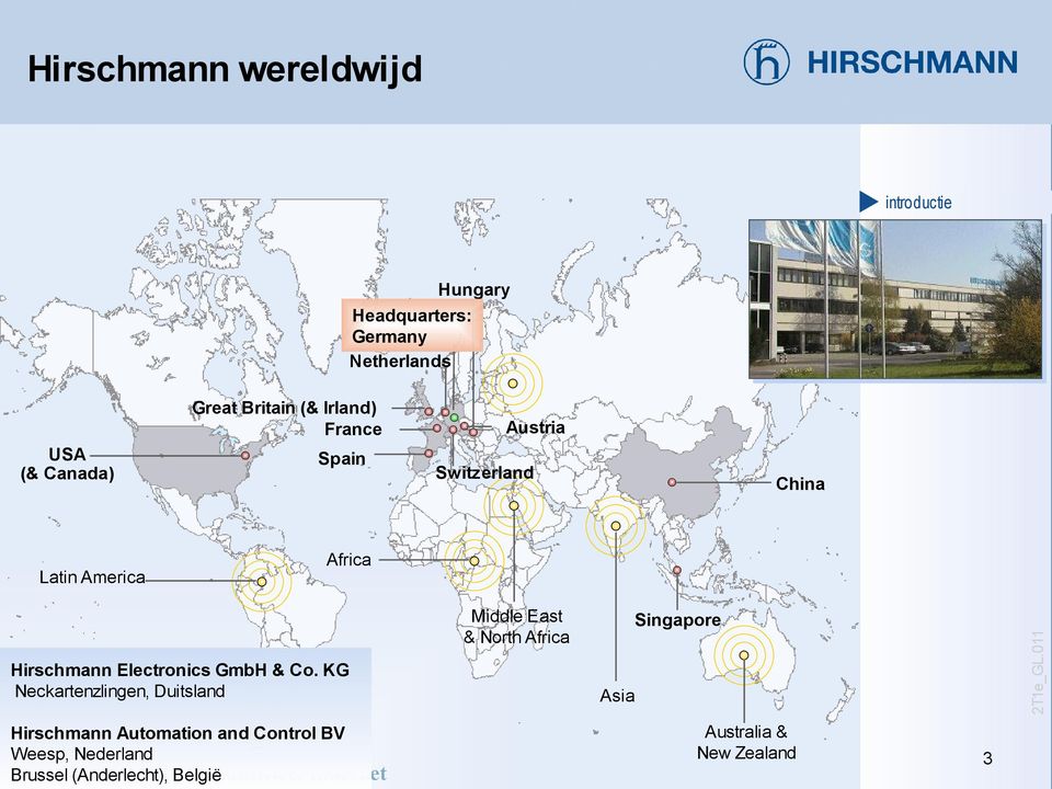 KG Neckartenzlngen, Dutsland Hrschmann Automaton and Control BV Weesp, Nederland VIK Infosesse 00 -