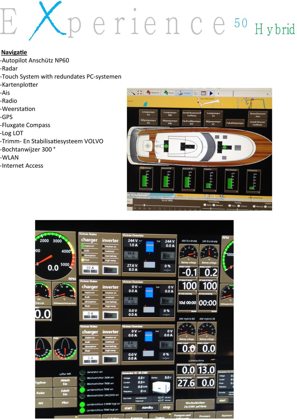 -Weerstation -GPS -Fluxgate Compass -Log LOT -Trimm- En