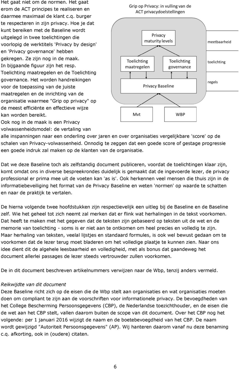 In bijgaande figuur zijn het resp. Toelichting maatregelen en de Toelichting governance.