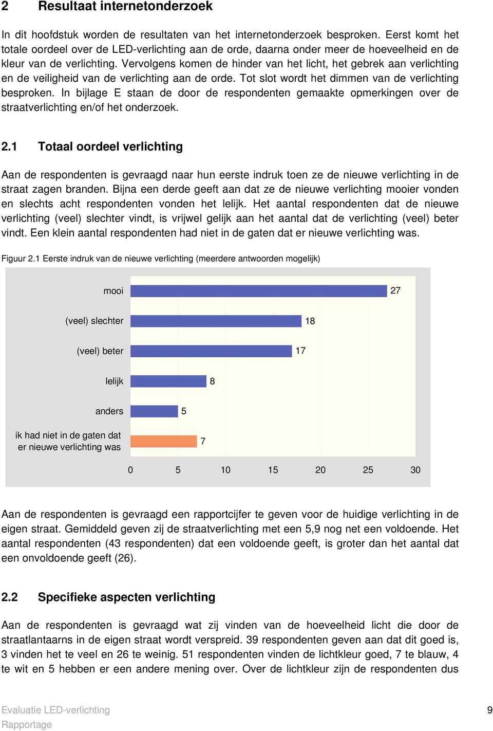 Vervolgens komen de hinder van het licht, het gebrek aan verlichting en de veiligheid van de verlichting aan de orde. Tot slot wordt het dimmen van de verlichting besproken.