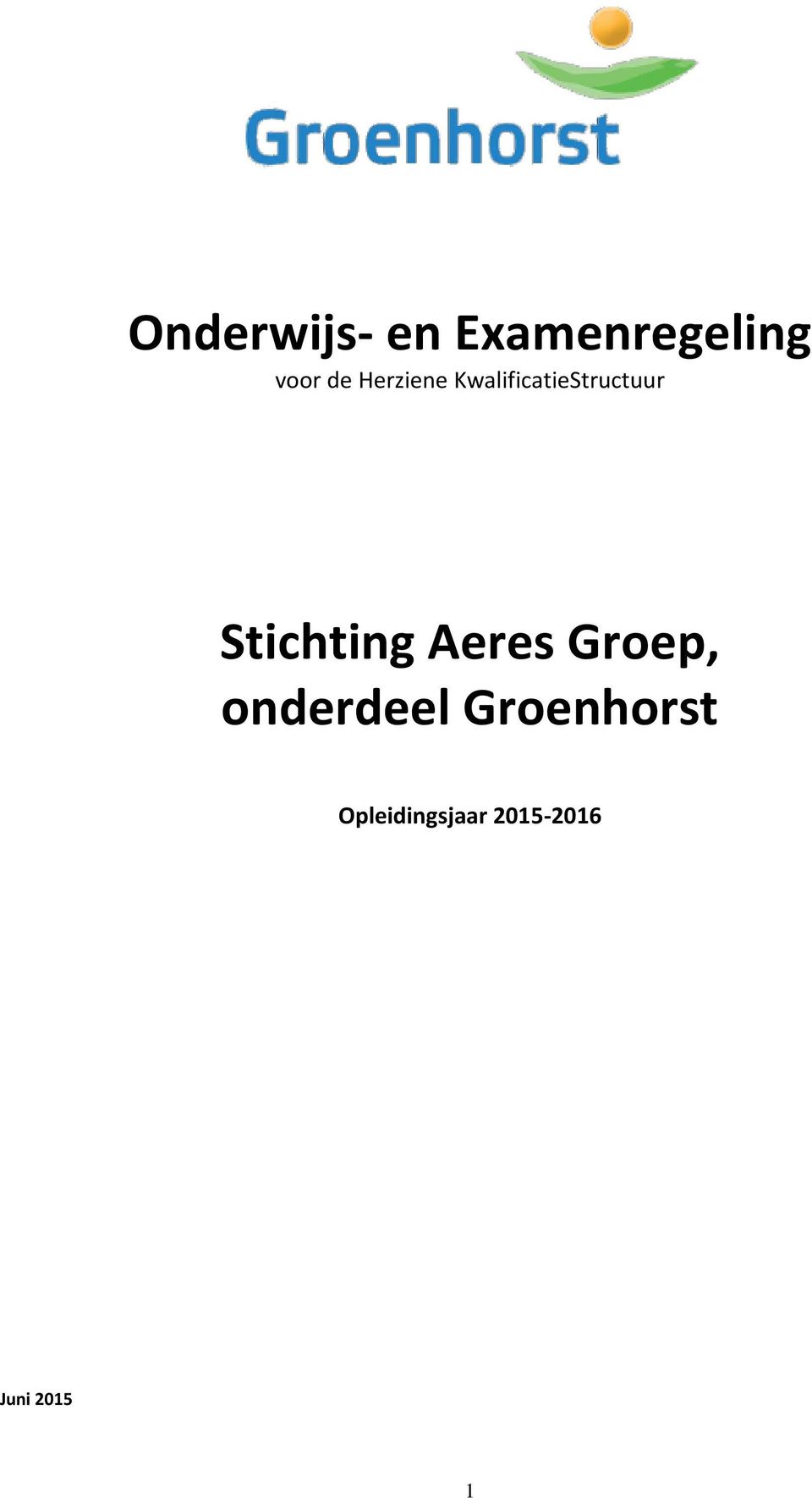 Stichting Aeres Groep, onderdeel