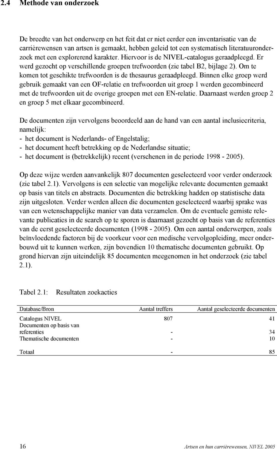 Om te komen tot geschikte trefwoorden is de thesaurus geraadpleegd.