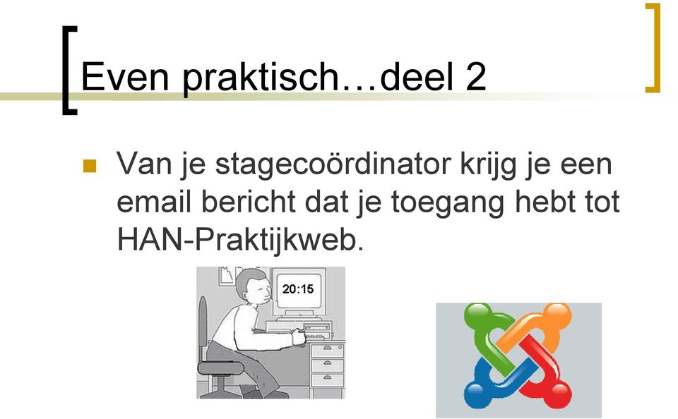 een email bericht dat je