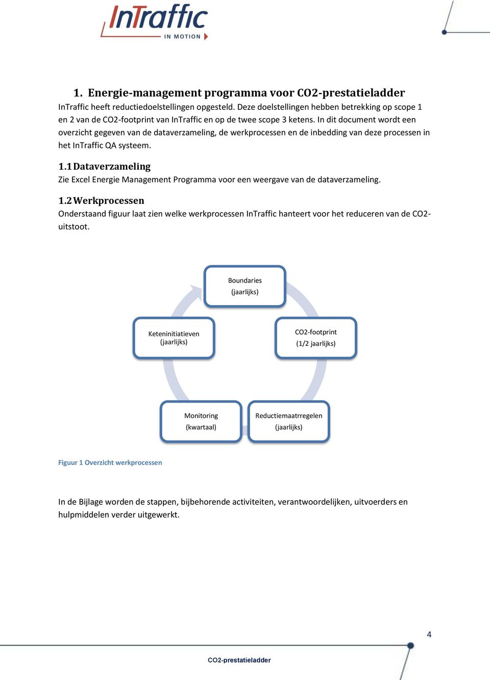 In dit document wordt een overzicht gegeven van de dataverzameling, de werkprocessen en de inbedding van deze processen in het InTraffic QA systeem. 1.