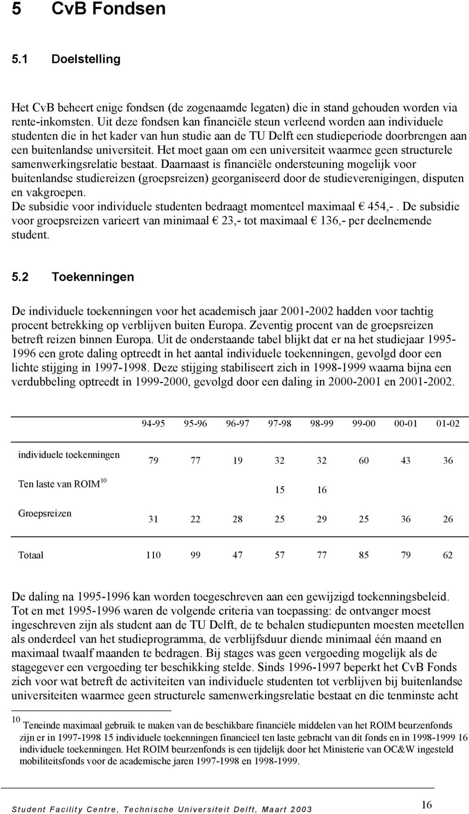 Het moet gaan om een universiteit waarmee geen structurele samenwerkingsrelatie bestaat.