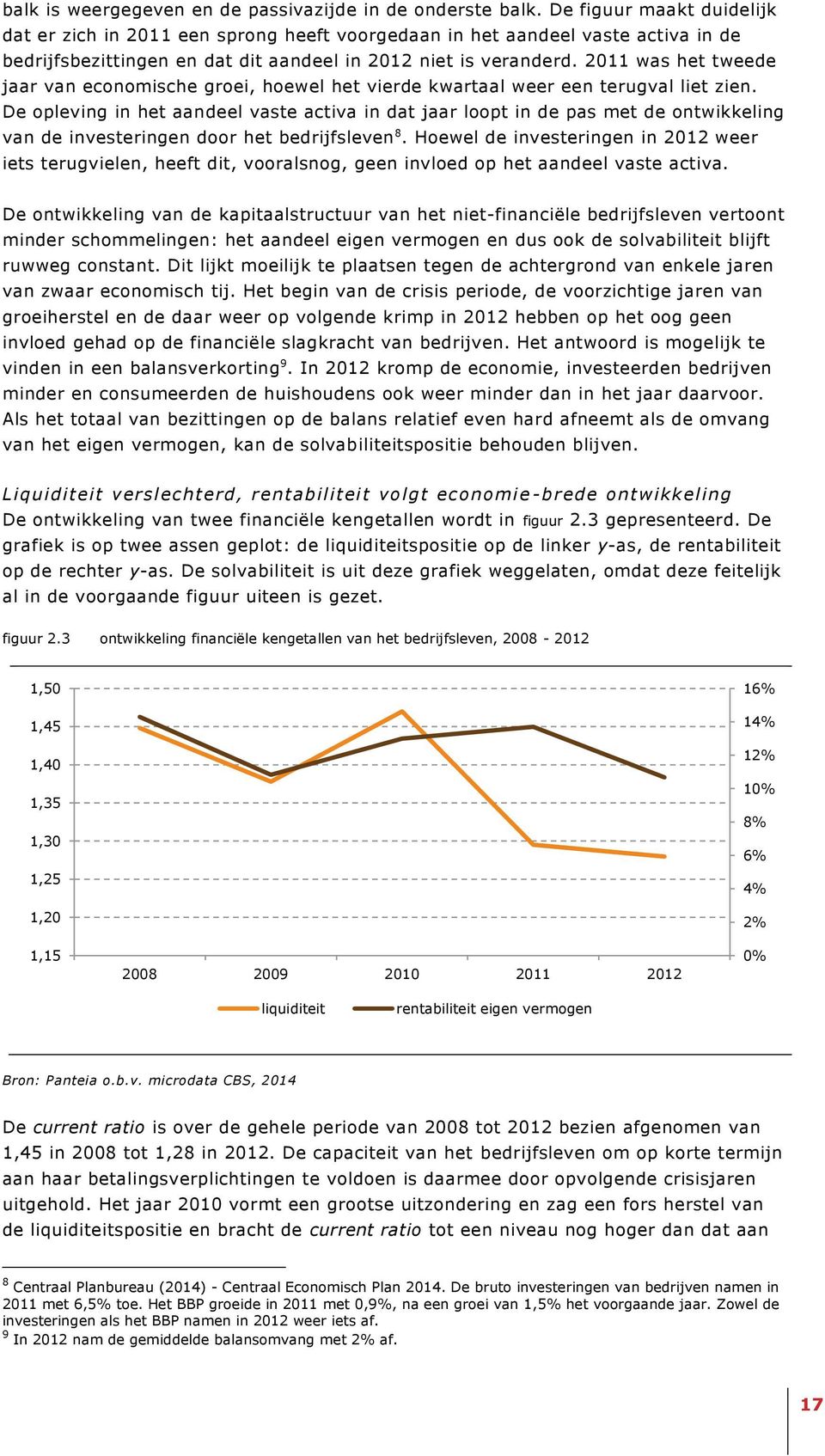 2011 was het tweede jaar van economische groei, hoewel het vierde kwartaal weer een terugval liet zien.