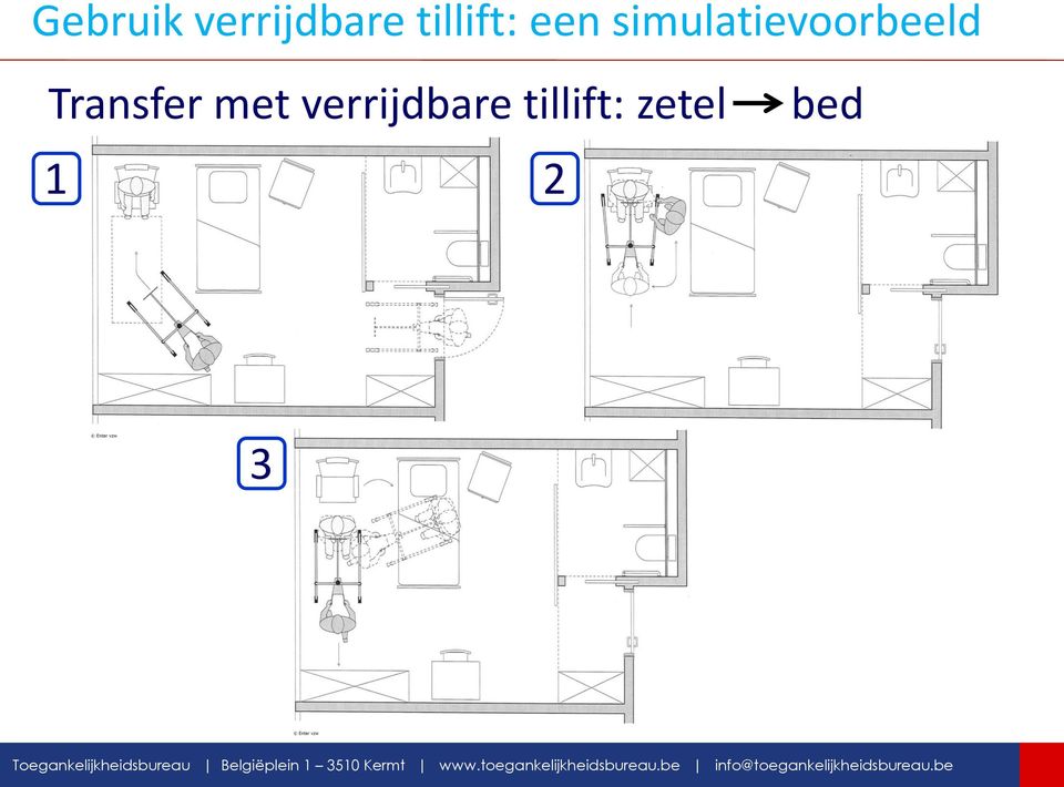 tillift: zetel bed 1 2 3