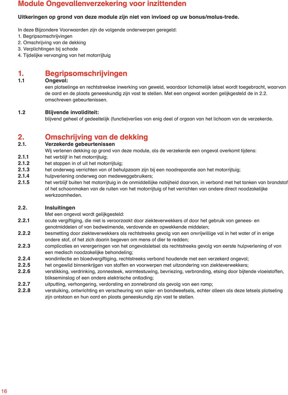 Tijdelijke vervanging van het motorrijtuig 1. Begripsomschrijvingen 1.