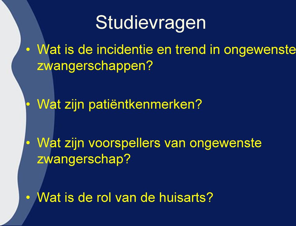 Wat zijn patiëntkenmerken?