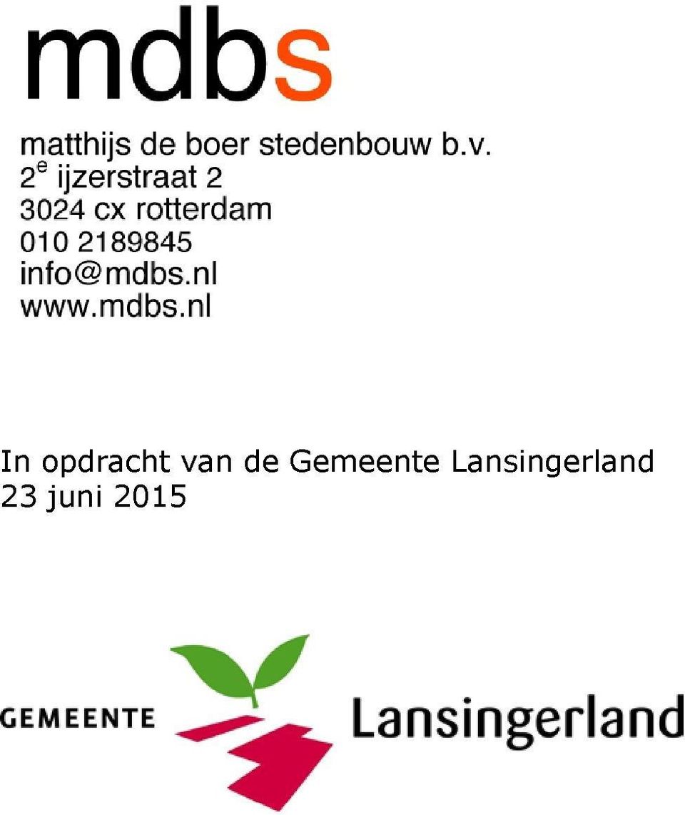 info@mdbs.nl www.mdbs.nl b.