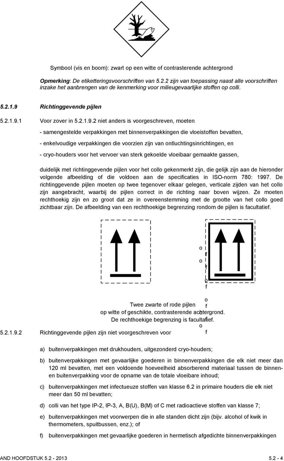 Richtinggevende pijlen 5.2.1.9.