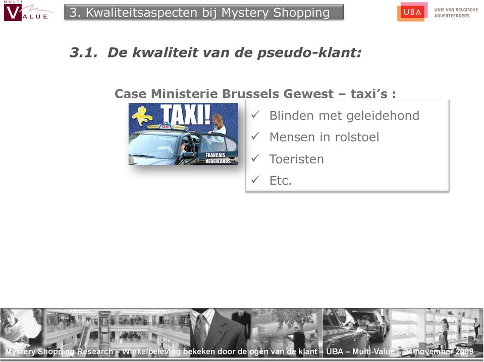 Brussels Gewest taxi s : Blinden